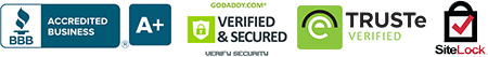 Comodo SSL Trustpilot and Better Business Bureau Logos